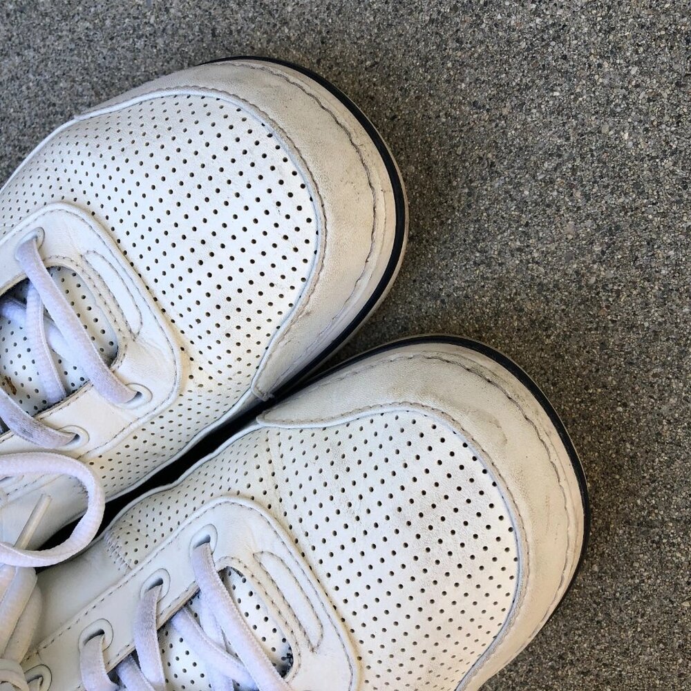 CROCS Crocband Casual Shoes Men's Size 11 White/Blue Sneakers 10935-126​ - Picture 4 of 10